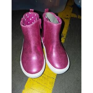 Pink with hearts size 7 boot little girls